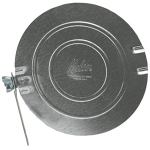 6" Damper, Pre-Assembled with Wing Nuts