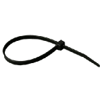 Nylon Wire Ties, Black, 7", 1000 pk