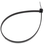 Nylon Wire Ties, Black, 11", 500 pk