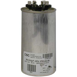 Round Dual Run Capacitor, 45/5 MFD, 370V