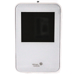 Temperature Sensor W/ Display, 3RH, Logo, White